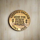 Brothel Solid Brass Tokens With Raised Lettering & Antique Finish (Set Of 6 Assorted Tokens) - Jones Peak