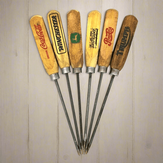 Ice Pick Set With Real Wood Handles & Painted Antique Finish (Set of 6) - Jones Peak