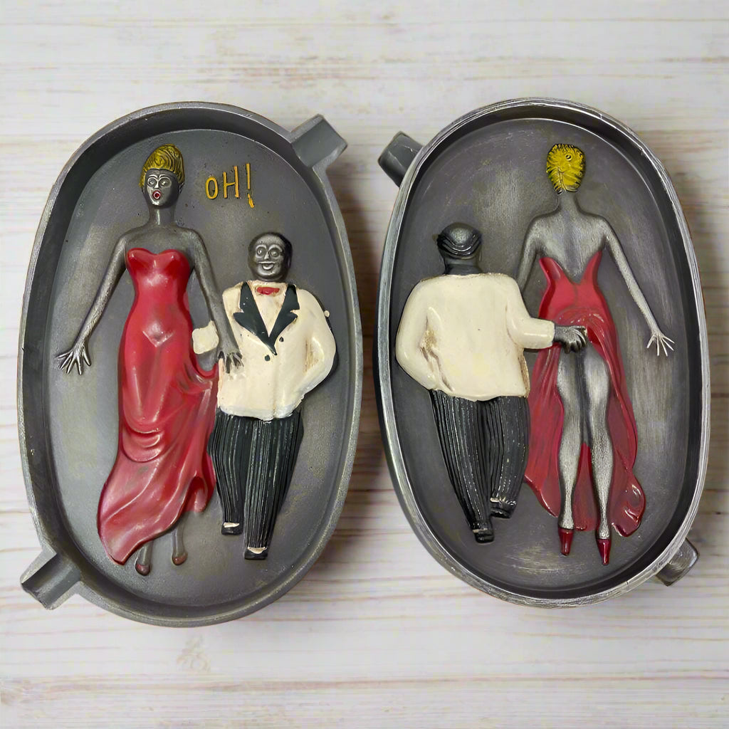 Speakeasy Cast Iron Ashtray With Painted Antique Finish - Jones Peak