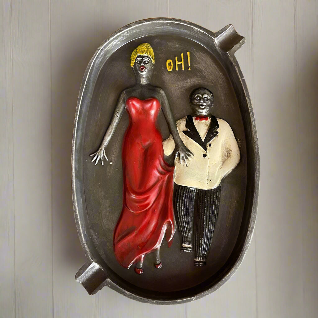 Speakeasy Cast Iron Ashtray With Painted Antique Finish - Jones Peak