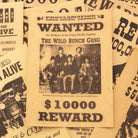 Wanted Posters Parchment With Antique Finish (Set of 12) - Jones Peak