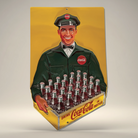 Coca-Cola Delivery Man Embossed Metal Wall Sign