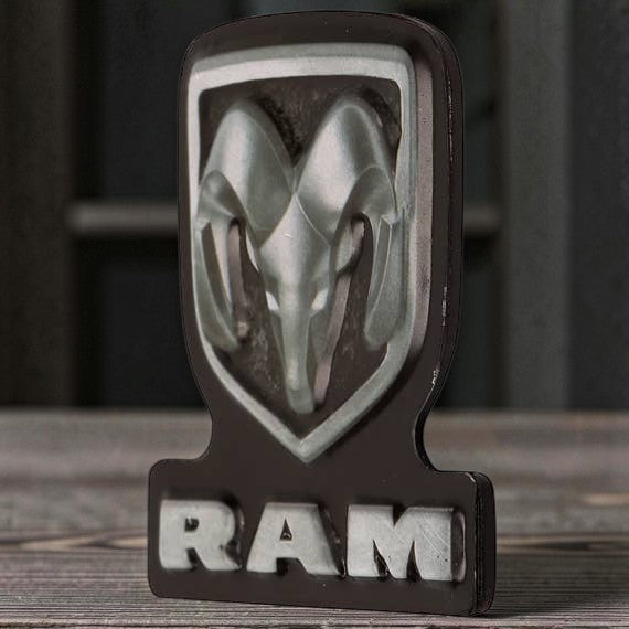 Ram Embossed Metal Magnet alternate view