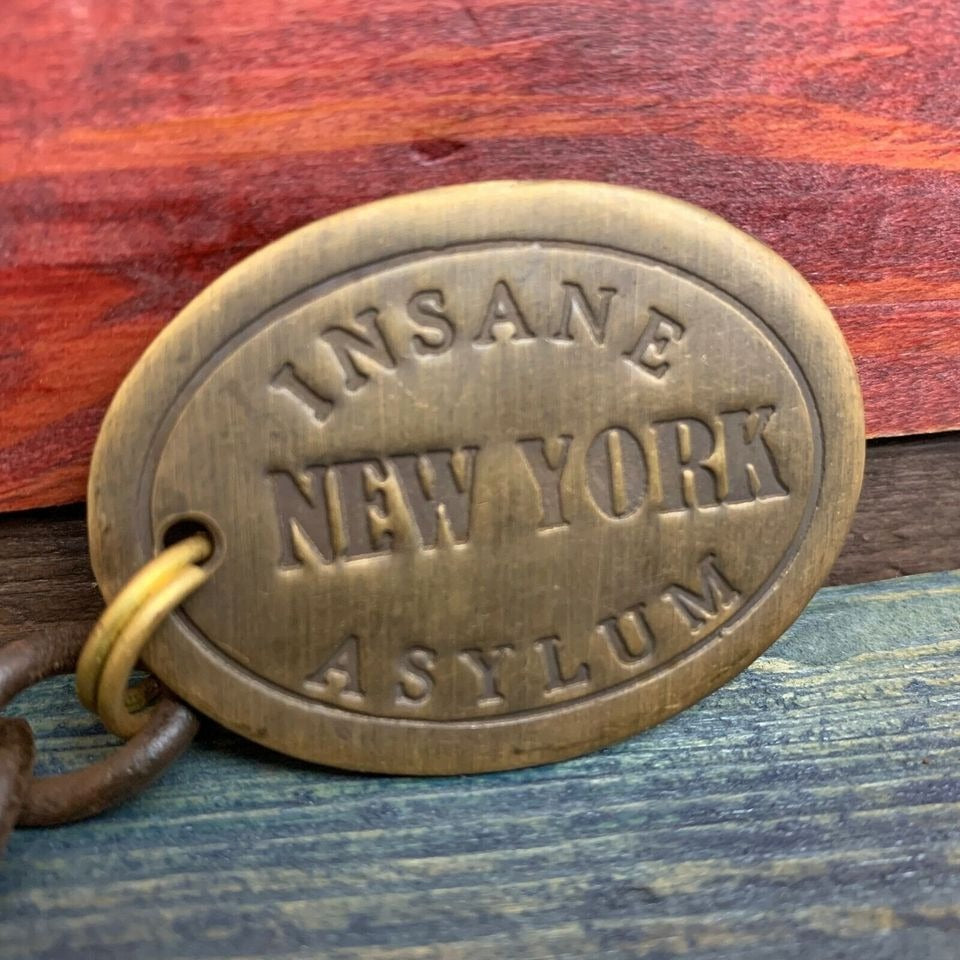 New York Insane Asylum Cast Iron Guard Key And Whistle (20" Long)