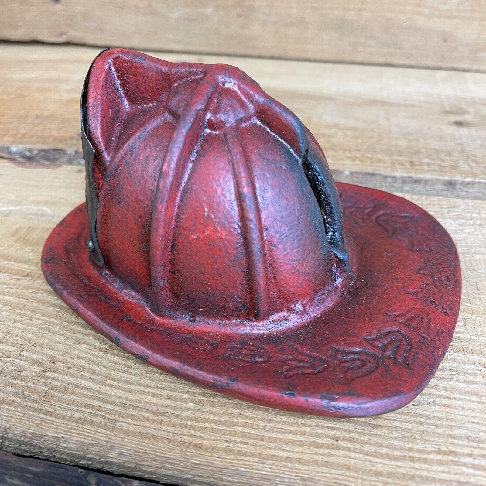 Fireman Helmet Cast Iron Coin Bank With Antique Finish (4.5" x 3" x 5.5") - Jones Peak