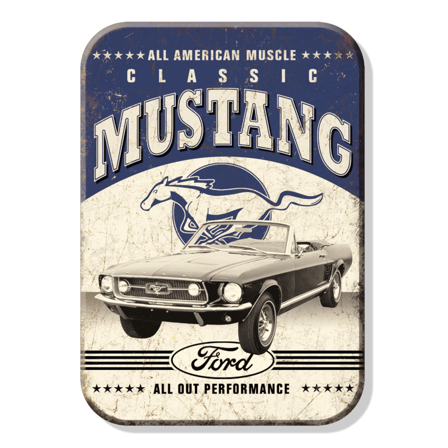 Ford Classic Mustang American Muscle Magnet (2.5" x 3.5") - Jones Peak