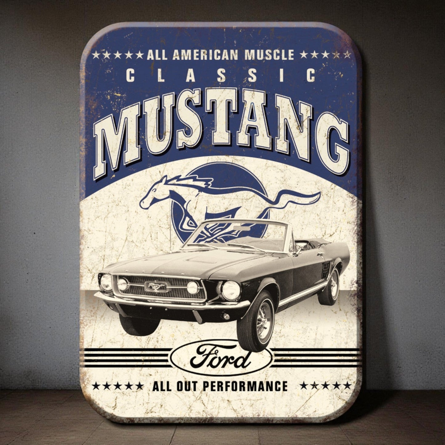 Ford Classic Mustang American Muscle Magnet (2.5" x 3.5") - Jones Peak