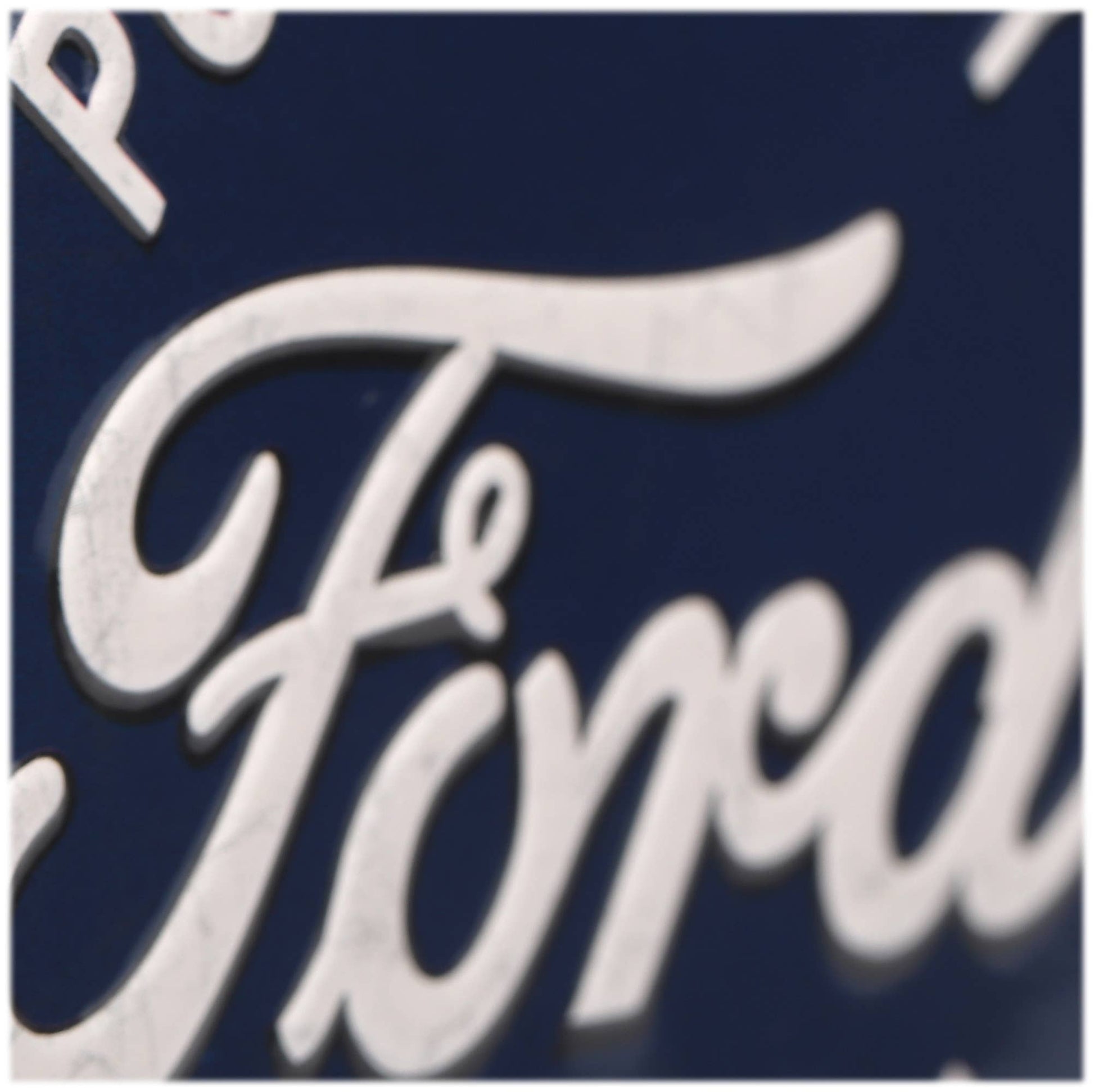 Ford "Powered By Ford Built To Last" Round Metal Magnet (4" Round) - Jones Peak