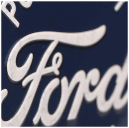 Ford "Powered By Ford Built To Last" Round Metal Magnet (4" Round) - Jones Peak