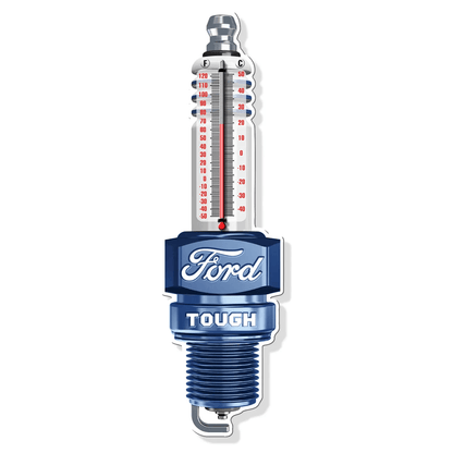 Ford Tough Spark Plug Thermometer (17.5" x 5") - Jones Peak