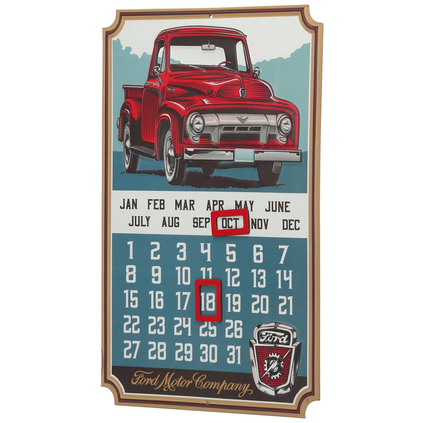 Ford Truck Vintage Calendar With Magnets (10" x 14") - Jones Peak