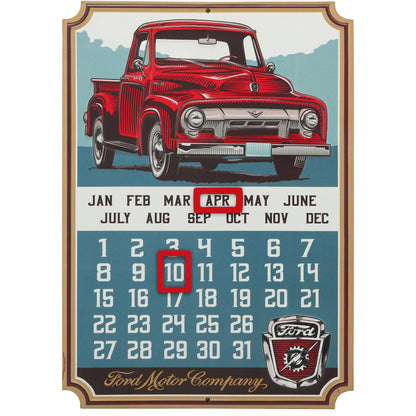 Ford Truck Vintage Calendar With Magnets (10" x 14") - Jones Peak