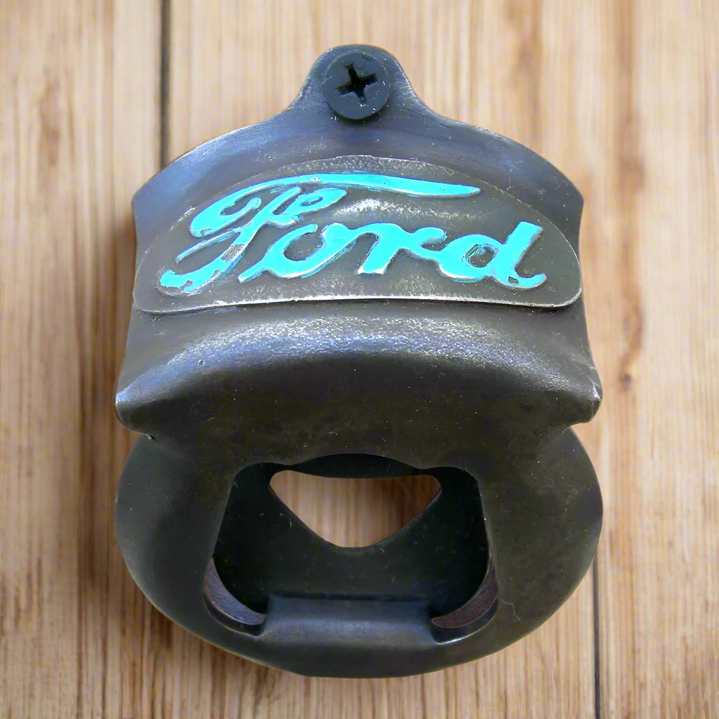 Ford Die Cast Metal Wall Mounted Bottle Opener (2.5" x 3.25")