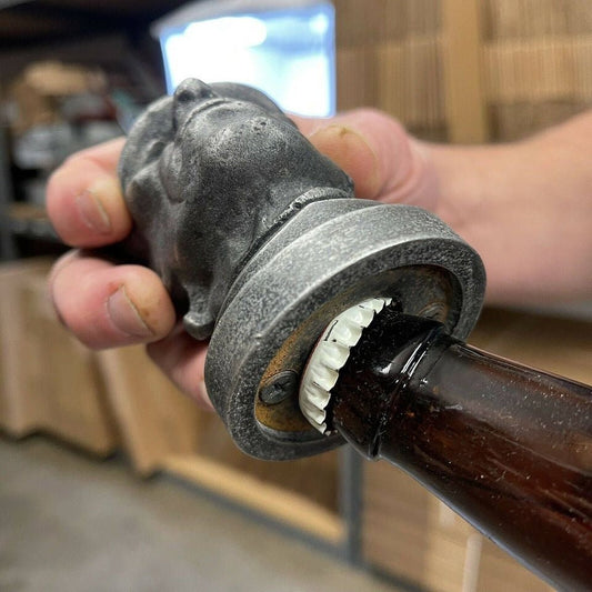 Frankenstein Bottle Opener Heavy Aluminum With Antique Finish (3.5" x 2") - Jones Peak