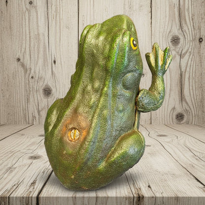 Frog Cast Iron Mechanical Coin Bank With Painted Antique Finish (5.5" x 4.5") - Jones Peak
