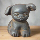 Griswold Pup Paperweight Cast Iron With Raised Letters & Antique Finish (1.5" Tall) - Jones Peak