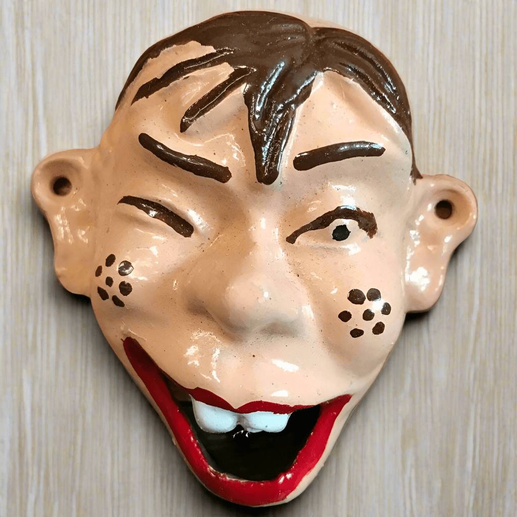 Howdy Doody Cast Iron Wall Mount Bottle Opener With Painted Antique Finish (3.75" x 3.75") - Jones Peak