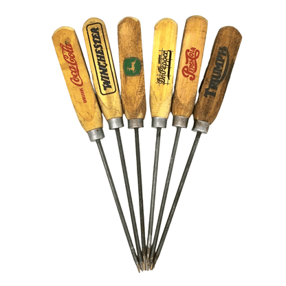 Ice Pick Set With Real Wood Handles & Painted Antique Finish (Set of 6) - Jones Peak