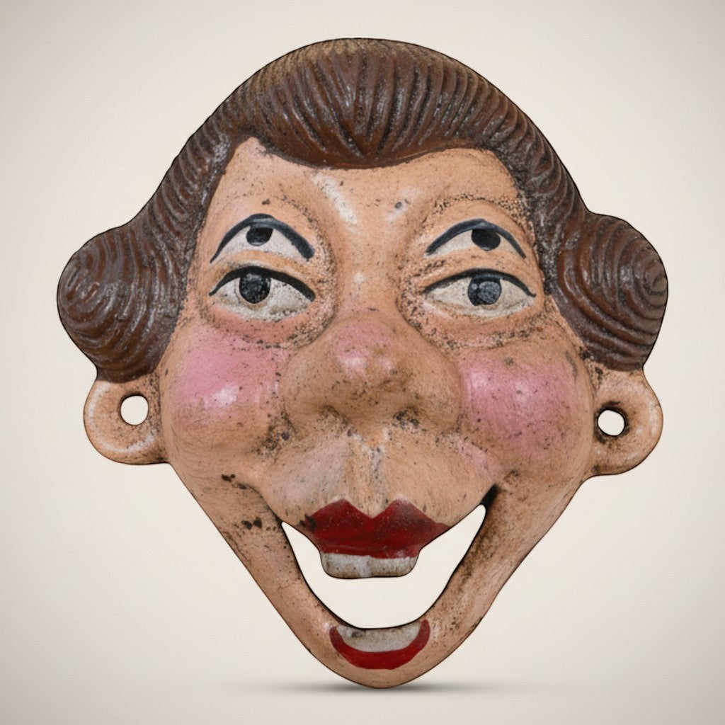 Four-Eyed Lady Cast Iron Wall Bottle Opener