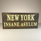 New York Insane Asylum Cast Iron Plaque