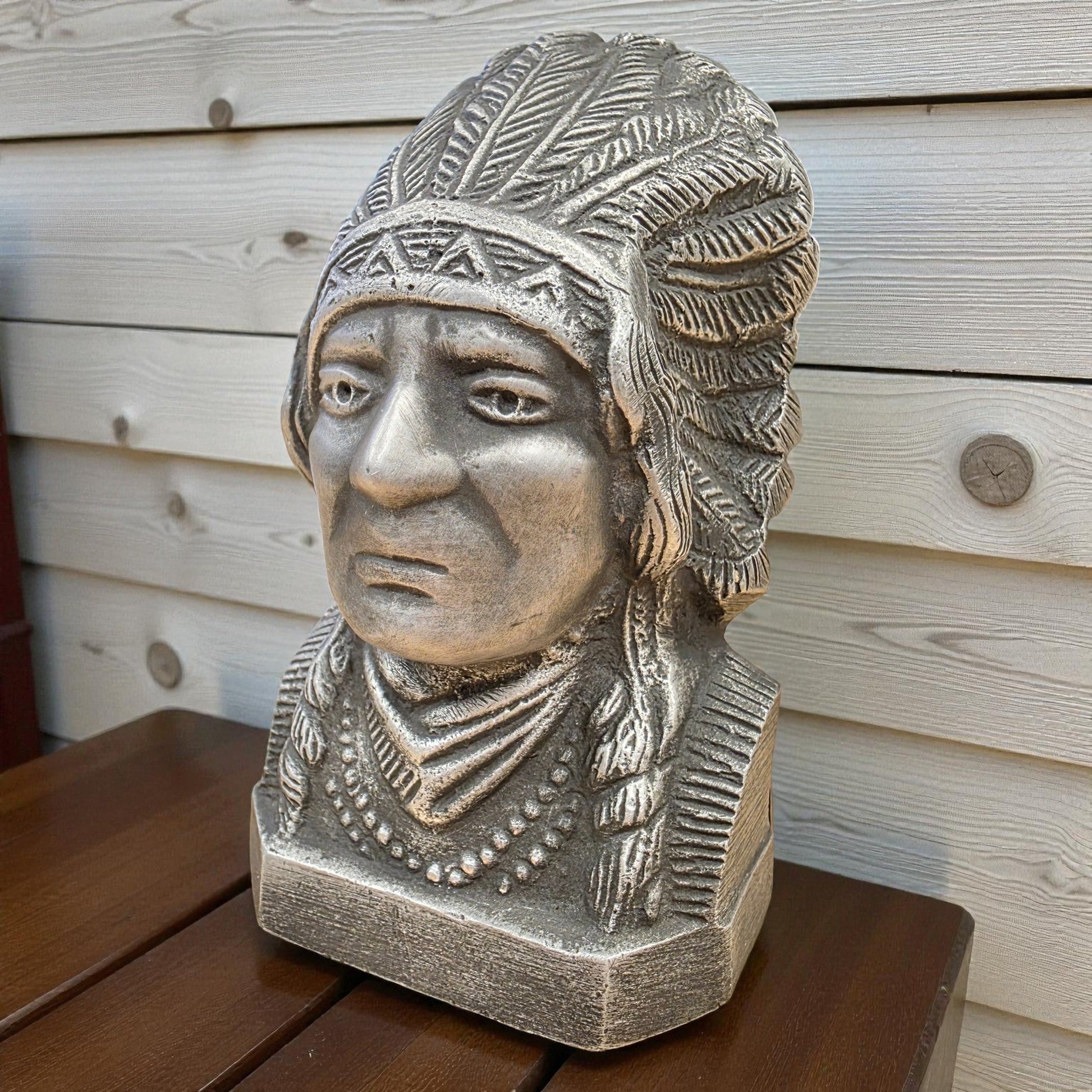 Indian Motorcycle Aluminum Coin Bank With Copper Tag And Antique Finish (4.75" x 2.75") - Jones Peak