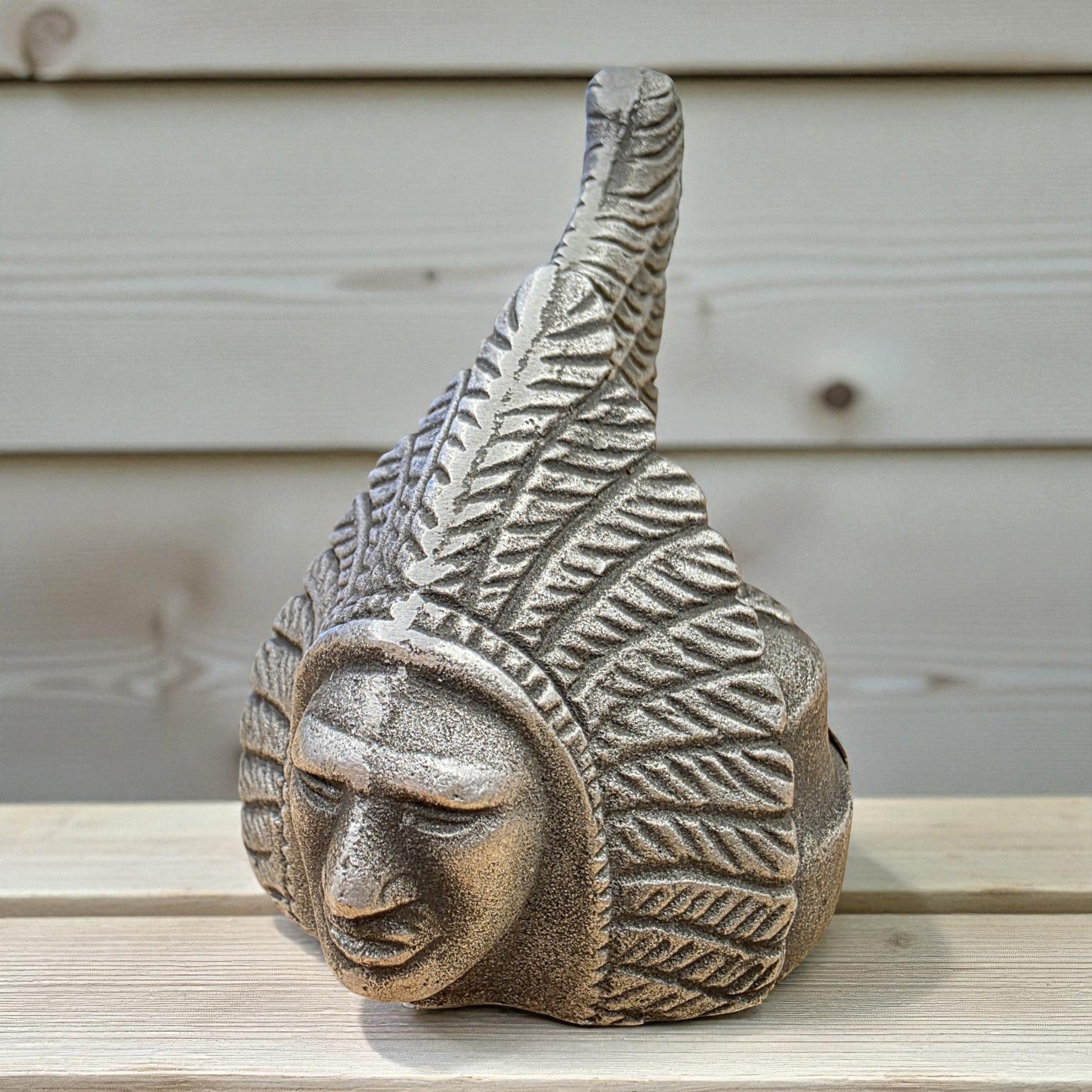 Indian Motorcycle Aluminum Paperweight With Embossed Logo And Antique Finish (3.25" x 3") - Jones Peak