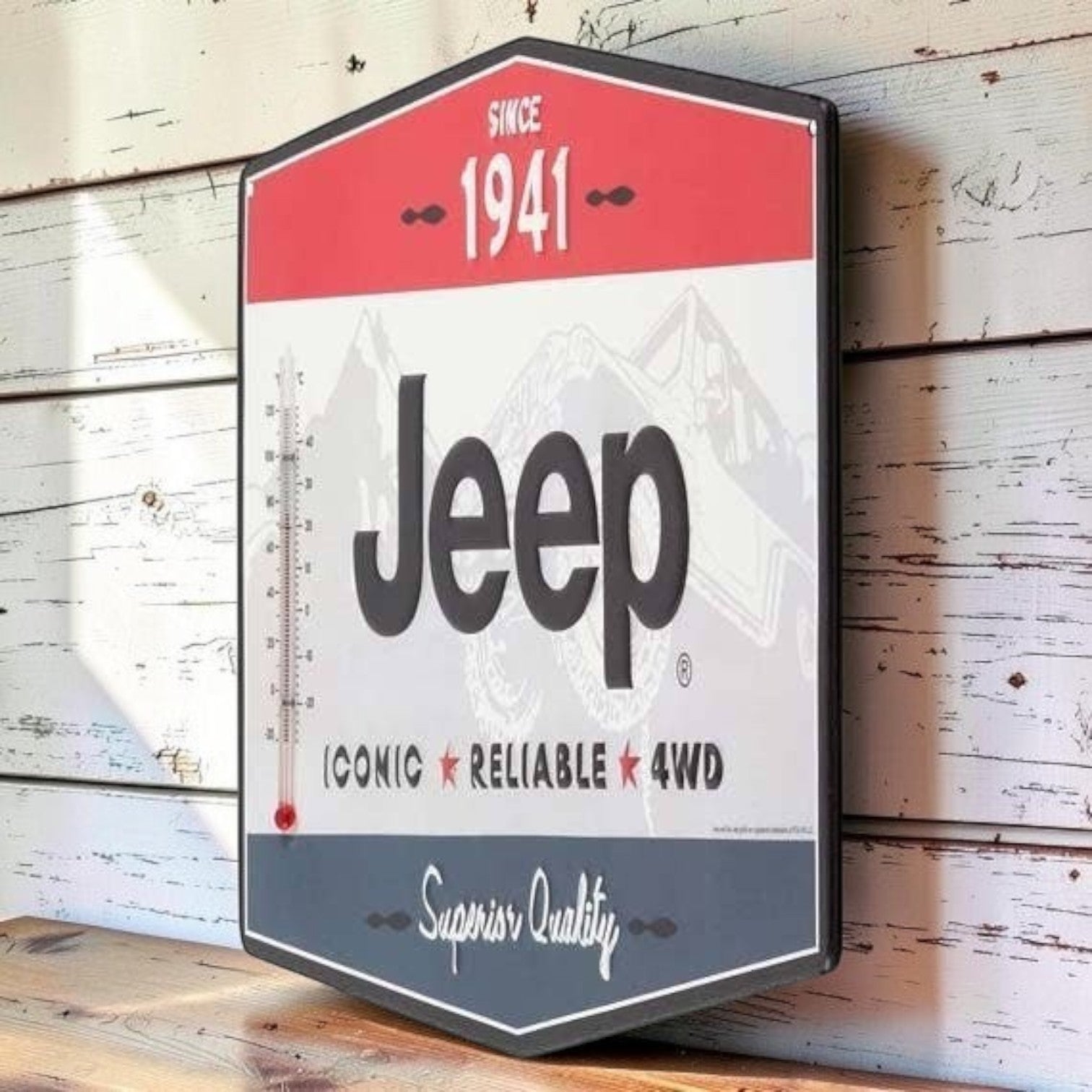 Jeep Since 1941 Embossed Wall Thermometer - Jones Peak