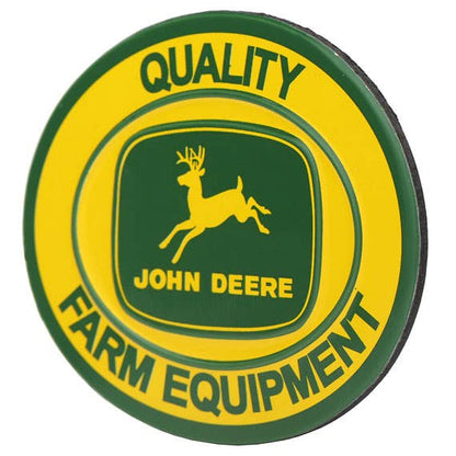 John Deere Farm Equipment Embossed Tin Magnet (3" x 2.5") - Jones Peak