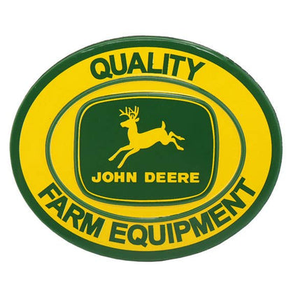 John Deere Farm Equipment Embossed Tin Magnet (3" x 2.5") - Jones Peak