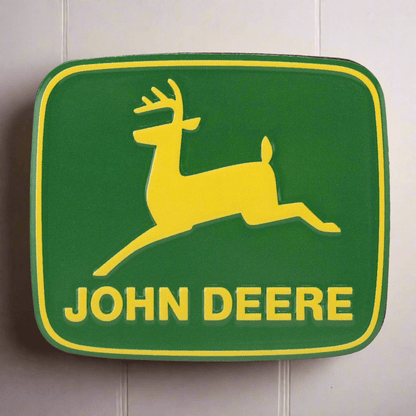 John Deere Logo Metal Magnet (3" x 2.5" - Jones Peak