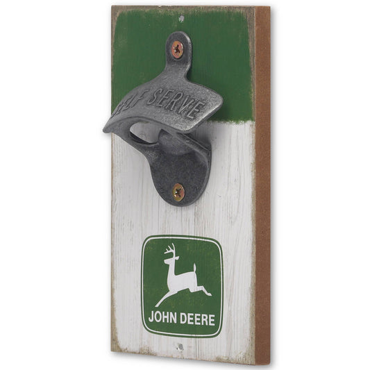John Deere Logo Wall Bottle Opener (3.75" x 5.5") - Jones Peak