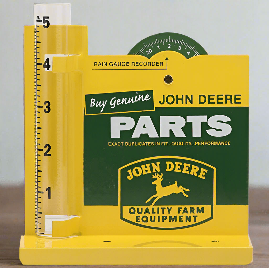 John Deere Parts Metal Rain Gauge (5.5" x 5.5") - Jones Peak