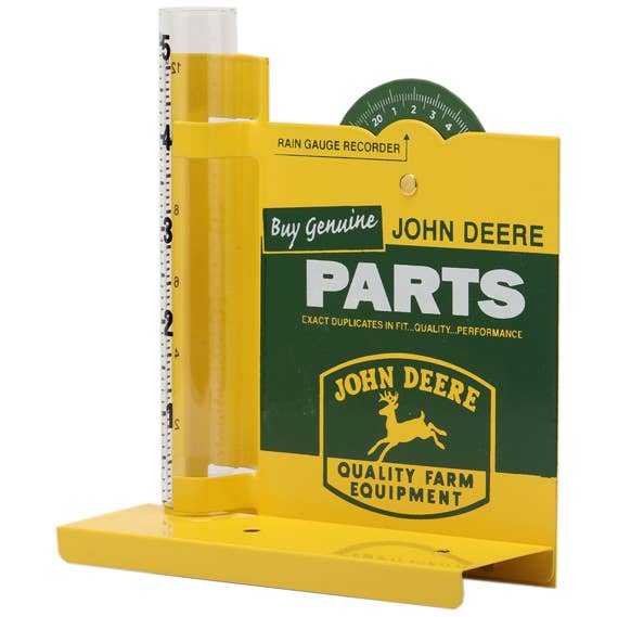 John Deere Parts Metal Rain Gauge (5.5" x 5.5") - Jones Peak