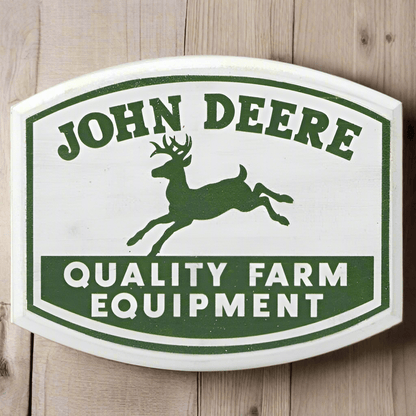 John Deere Wood Magnet (3" x 2.5") - Jones Peak
