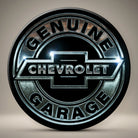 Jones Peak Chevrolet Garage Magnet, round metal with vintage logo, 3" diameter.
