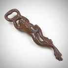Jones Peak cast iron frog bottle opener with an antique finish. Functional and decorative for bars, kitchens, or workshops.