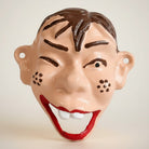 Jones Peak Howdy Doody cast iron wall bottle opener, hand-painted face with winking eye and wide smile.