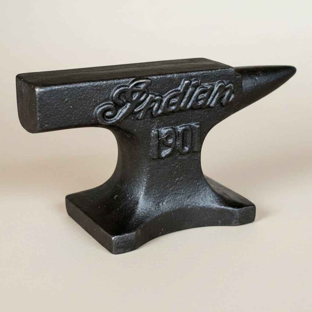 Motorcycle Cast Iron Anvil Paperweight 1901 – Jones Peak