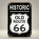 Jones Peak Route 66 Historic Road magnet, black with white text and shield graphic. Metal wrapped with printed media.