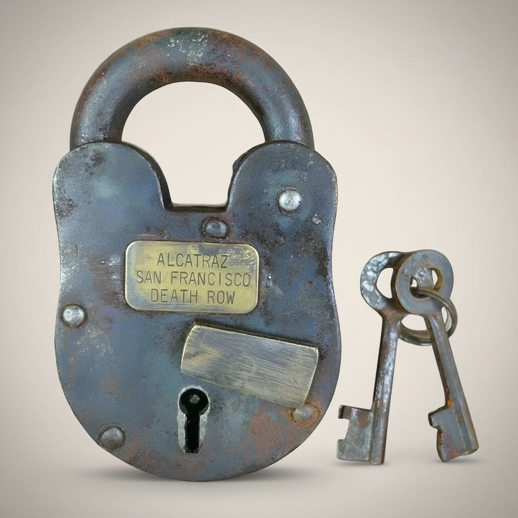 Alcatraz Prison Cast Iron Lock with Keys – Jones Peak