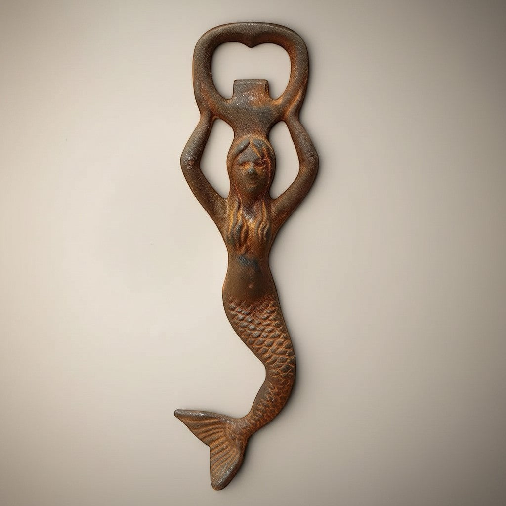 Jones Peak Mermaid Cast Iron Bottle Opener - Thumbnail 2