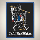 Pabst Blue Ribbon Grim Reaper Metal Wall Sign - Jones Peak