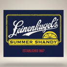 Jones Peak Summer Shandy metal wall sign with Leinenkugel's logo and established 1867.