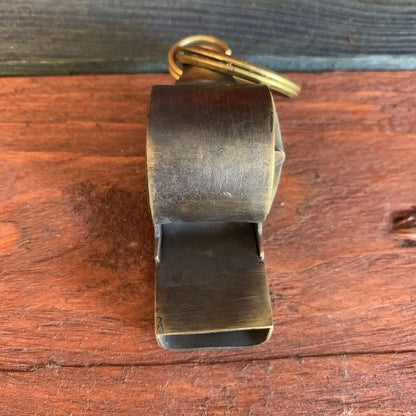 LAPD 1920's Solid Brass Star Police Whistle (2" Long) - Jones Peak