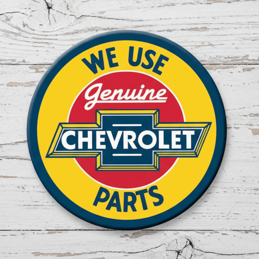 Chevrolet Genuine Parts Round Magnet (3" x 3") - Jones Peak