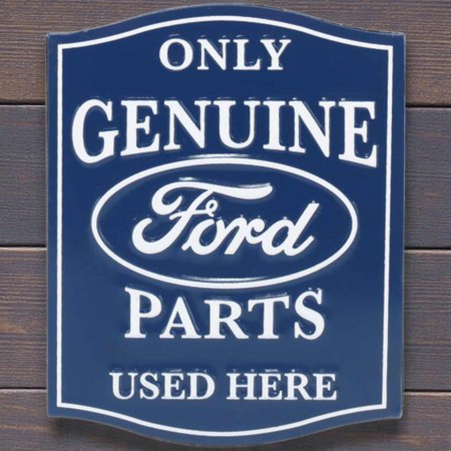 Ford Genuine Parts Embossed Metal Magnet (2.5" x 3") - Jones Peak