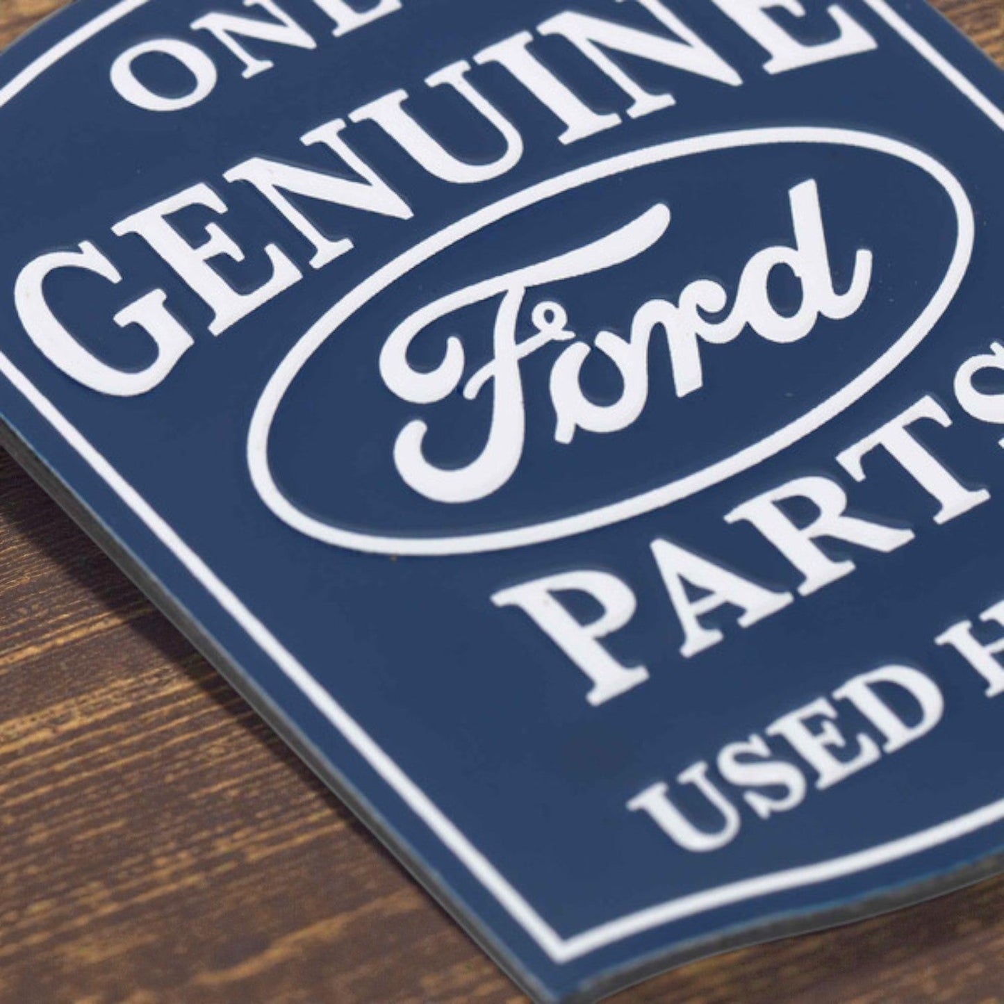 Ford Genuine Parts Embossed Metal Magnet (2.5" x 3") - Jones Peak