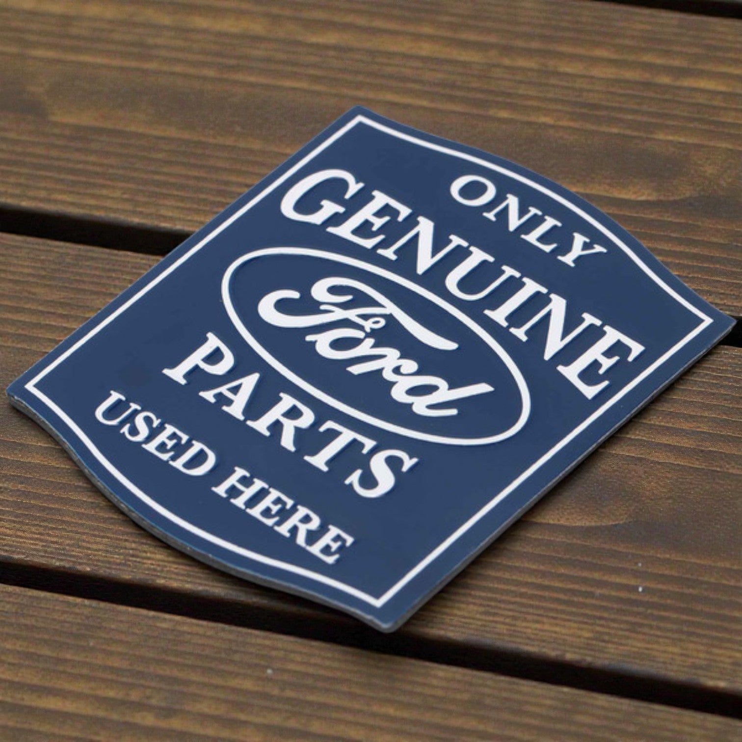 Ford Genuine Parts Embossed Metal Magnet (2.5" x 3") - Jones Peak