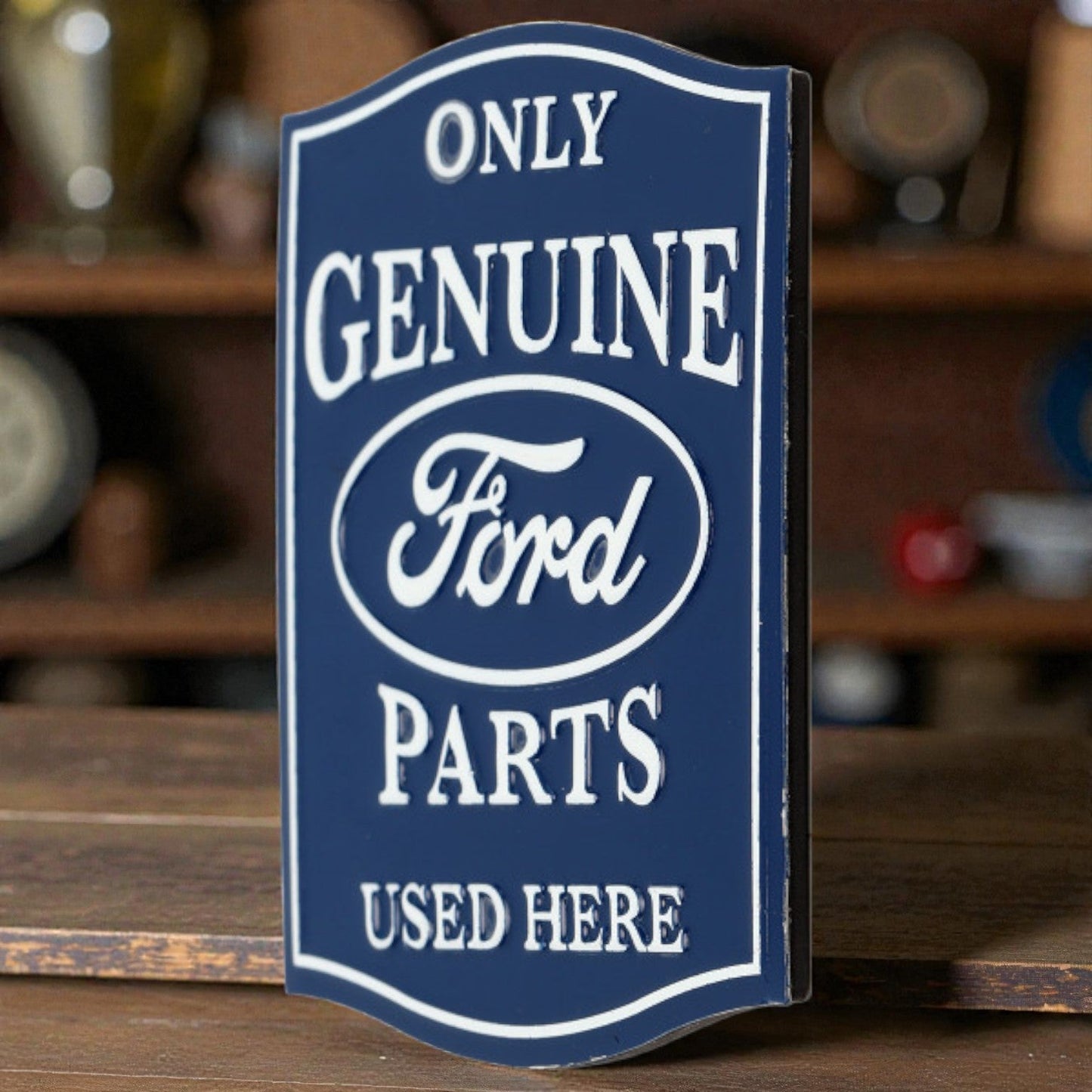 Ford Genuine Parts Embossed Metal Magnet (2.5" x 3") - Jones Peak
