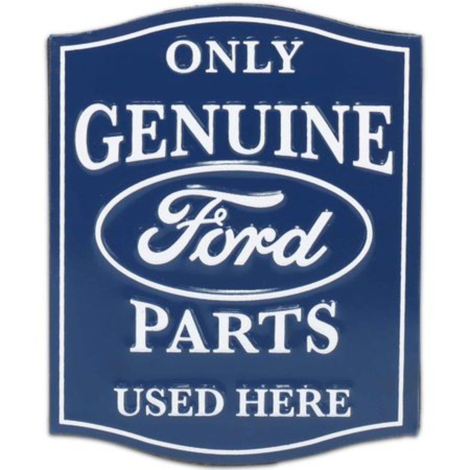 Ford Genuine Parts Embossed Metal Magnet (2.5" x 3") - Jones Peak